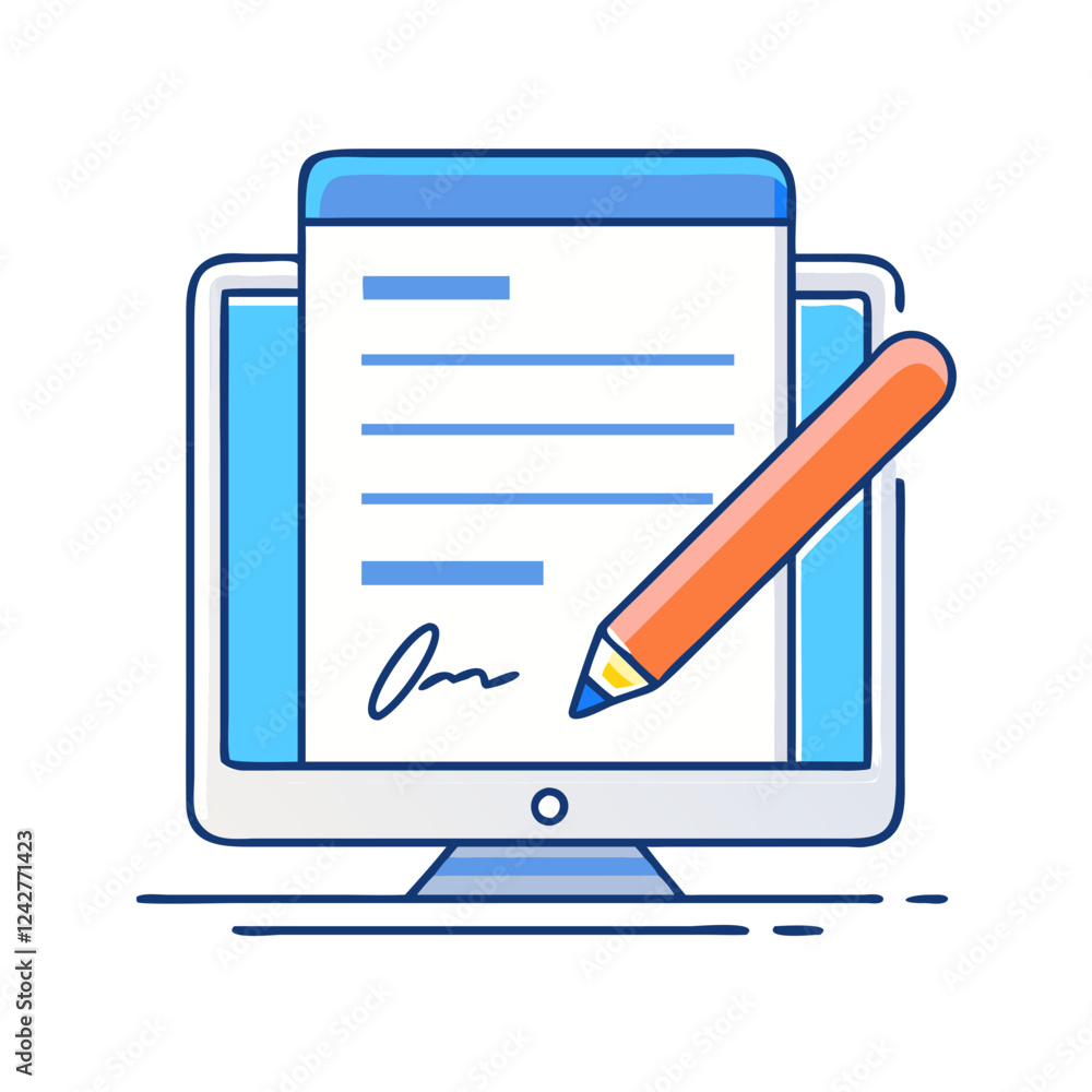 digital signature icon, digital signature vector illustration-simple illustration of digital signature, perfect for digital signature logos and icons digital signature icon, digital signature vector illustration-simple illustration of digital signature, perfect for digital signature logos and icons