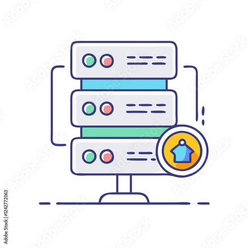proxy server icon, proxy server vector illustration-simple illustration of proxy server, perfect for proxy server logos and icons