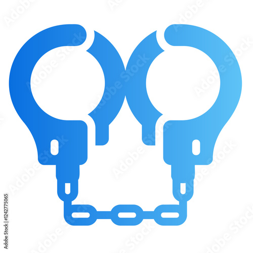 handcuffs Gradient icon