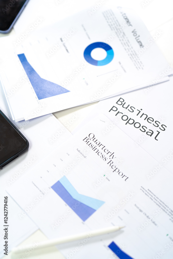 A business proposal document with charts and graphs, showcasing data analysis and professional presentation materials. A business proposal document with charts and graphs, showcasing data analysis and professional presentation materials.