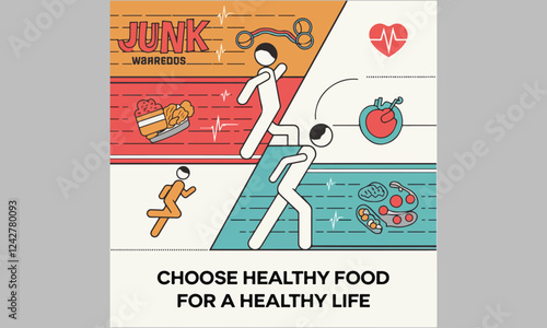 World Obesity Day Vector Illustration | Social Media, T-Shirt, Poster, Sticker, Print Card & Animated GIF Design. Print ready eps