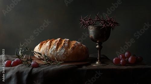 Wallpaper Mural The Last Supper: A Still Life of Faith and Sacrifice Torontodigital.ca