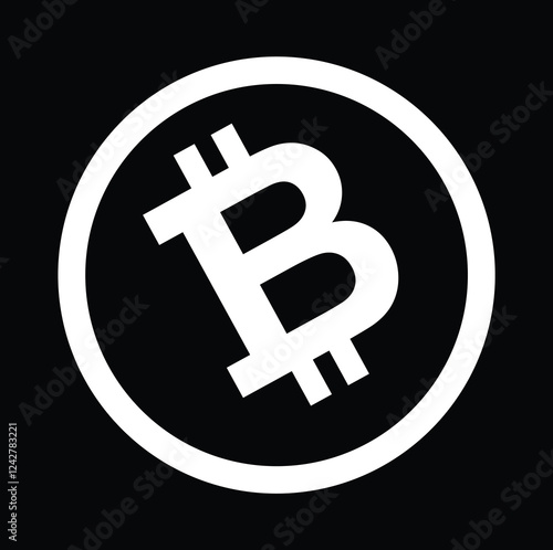 bitcoin , world crypto currency vector