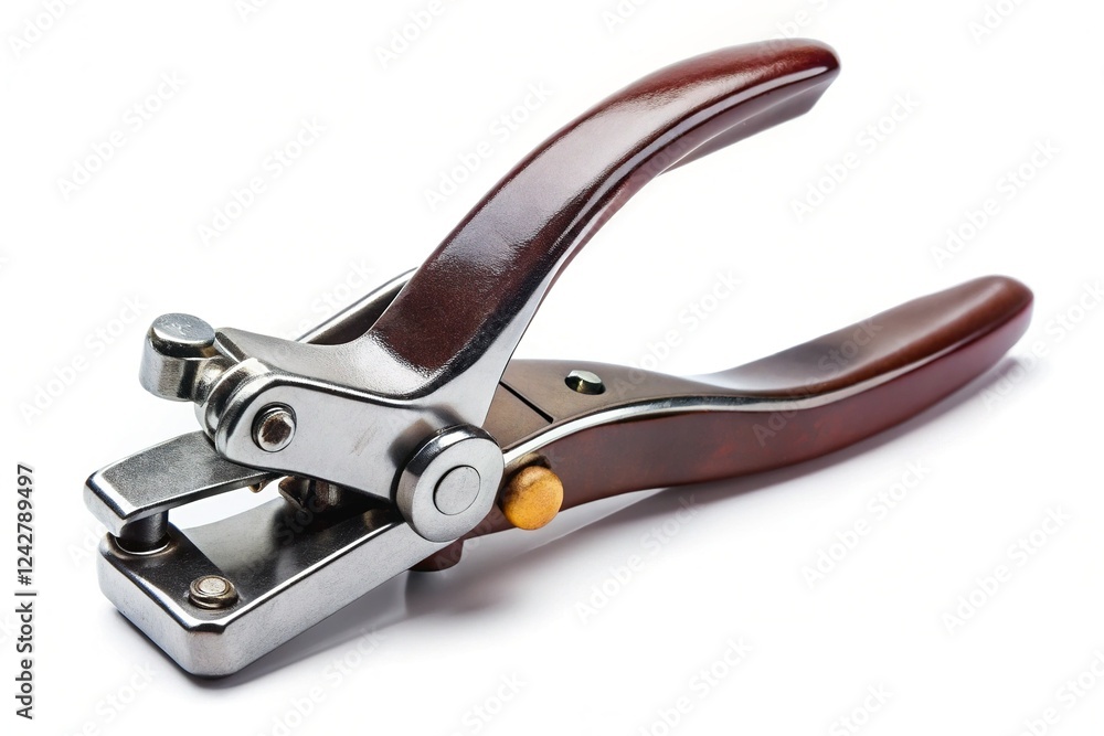 Leather Craft Hole Punch Tool Isolated on White Background - Professional Stock Photo Leather Craft Hole Punch Tool Isolated on White Background - Professional Stock Photo