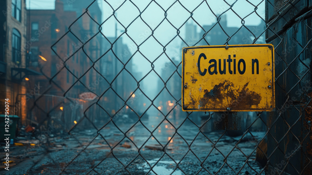 A chain-link fence with A chain-link fence with