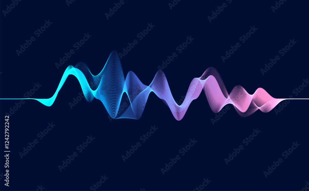 Colorful dynamic wave. Music abstract background. Music wave poster design Colorful dynamic wave. Music abstract background. Music wave poster design