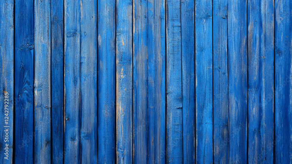 Naklejka premium An attractive blue wooden panel texture is highlighted.
