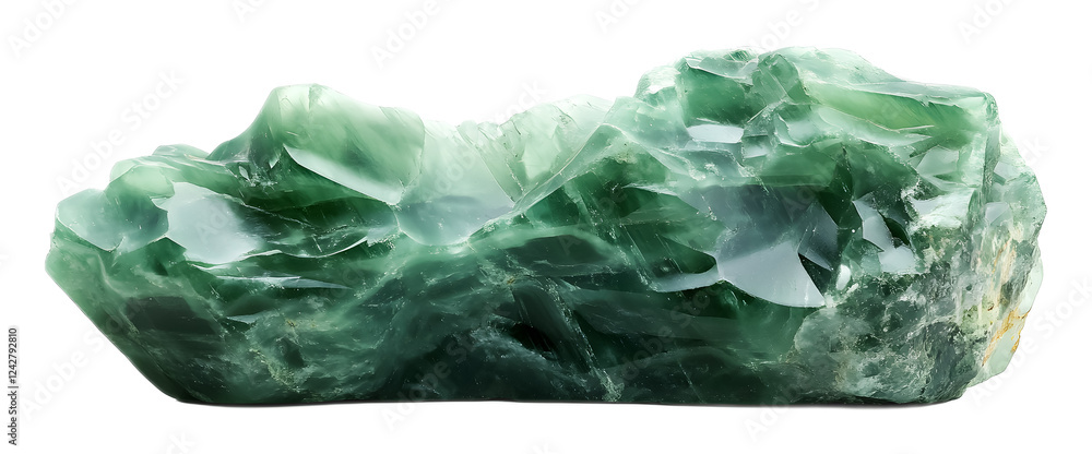 Fototapeta premium Imperial jade on a transparent background. isolated background.