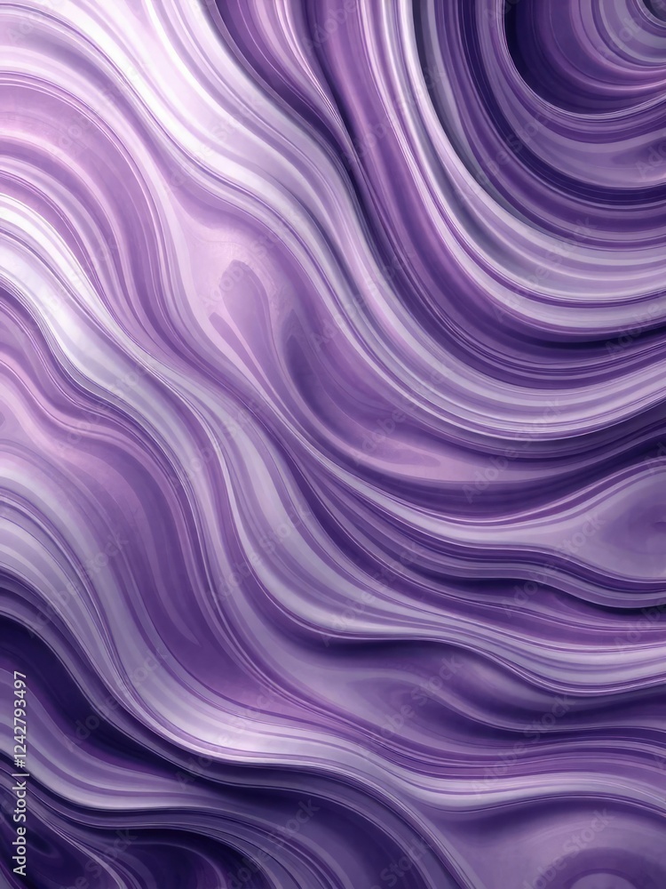 Twisting and flowing purple and white waves creating a mesmerizing abstract background, artistic, texture Twisting and flowing purple and white waves creating a mesmerizing abstract background, artistic, texture