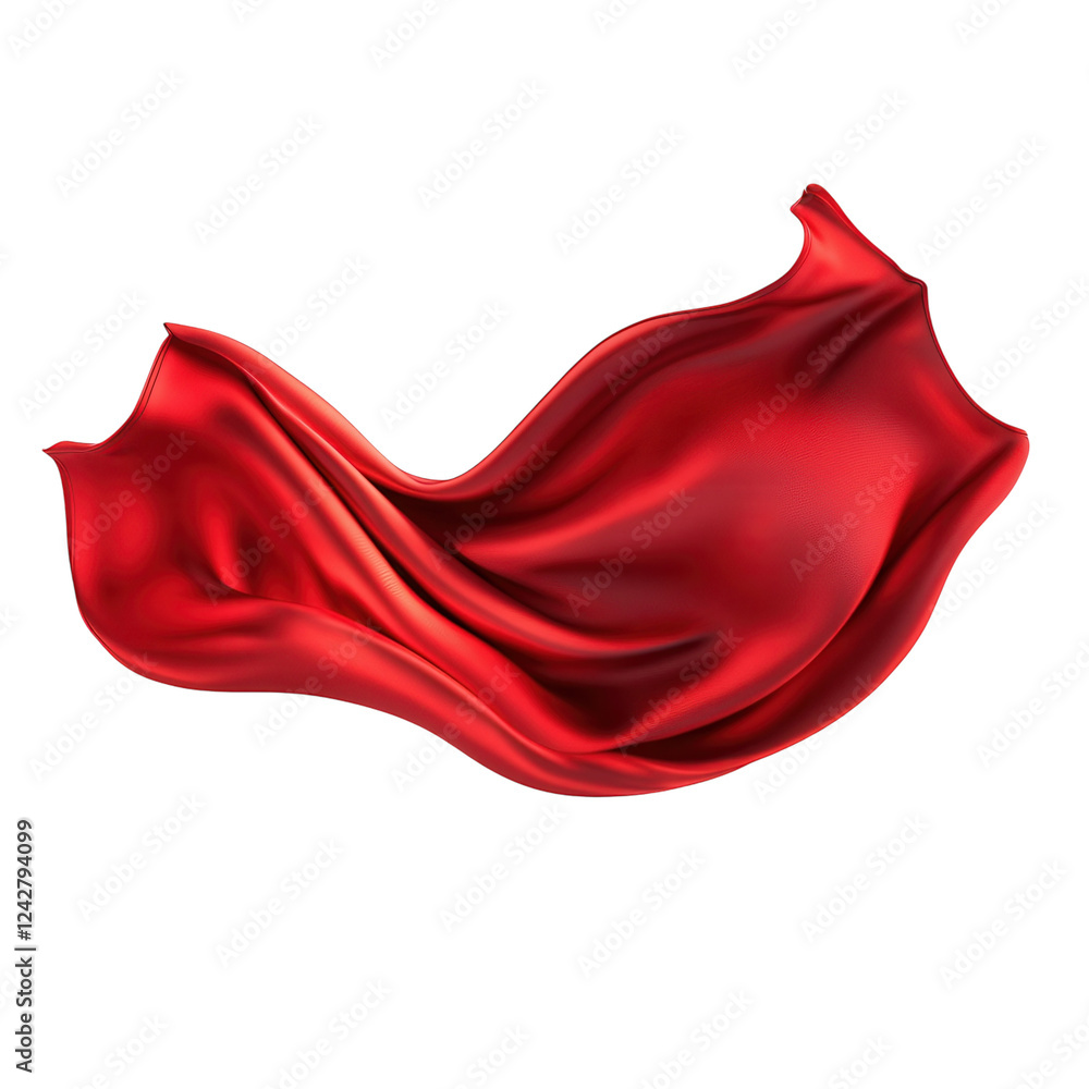 Red Silk Fabric Texture on transparent background. Red Silk Fabric Texture on transparent background.