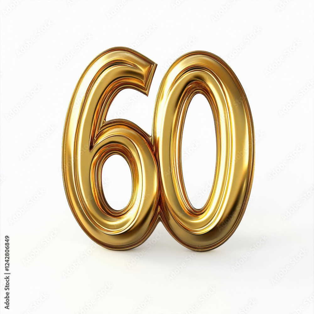 sixty number in golden balloon sixty number in golden balloon