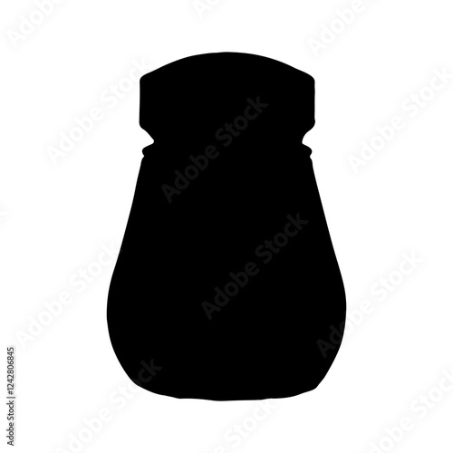 Salt cellar  silhouette vector icon sign symbol illustration design