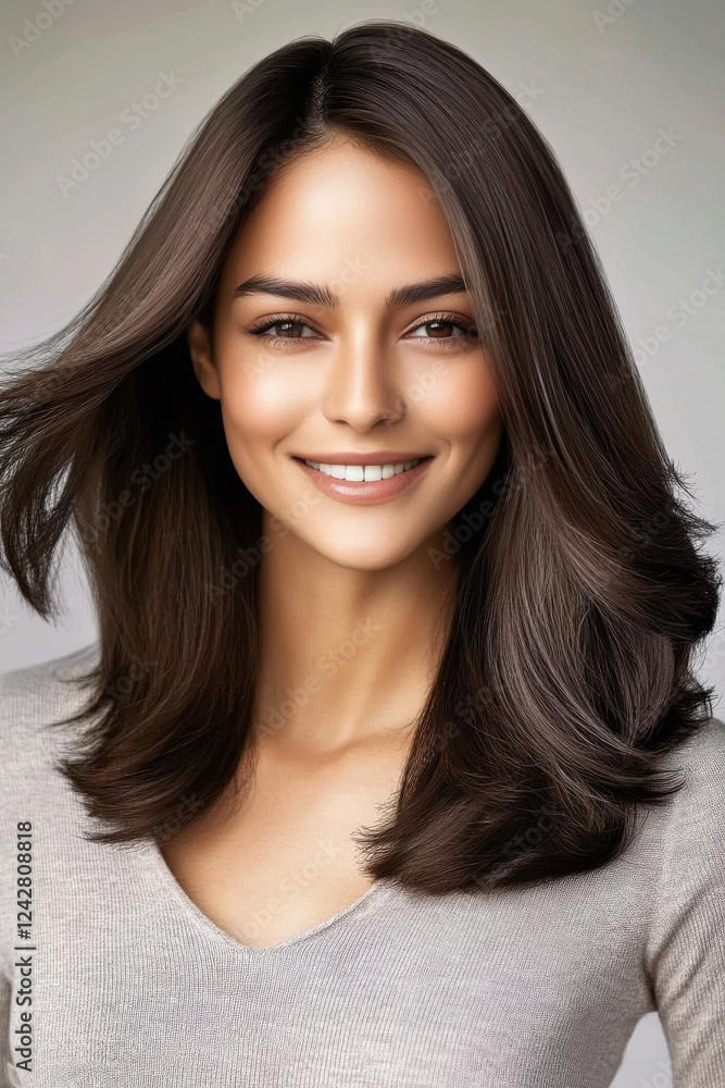 young beautiful smooth and shine hair young beautiful smooth and shine hair