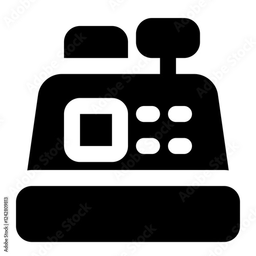 cashier machine icon for illustration