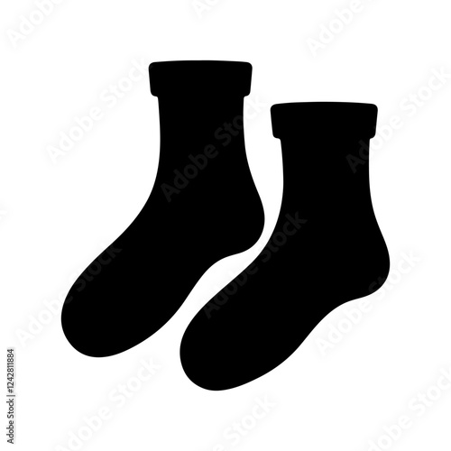 Half Socks silhouette vector icon sign symbol illustration design.