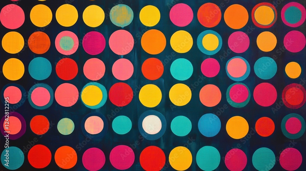 Colorful Circles Abstract Art Pattern Design Colorful Circles Abstract Art Pattern Design