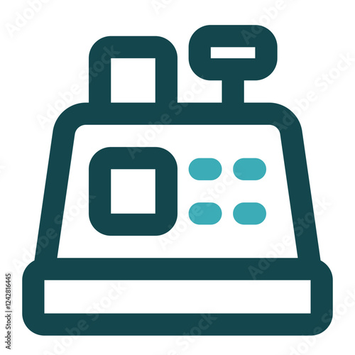 cashier machine icon for illustration