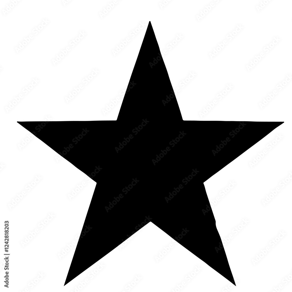 Star silhouette vector flat illustration design. Star silhouette vector flat illustration design.