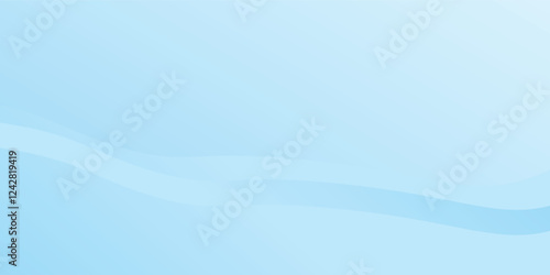 White wavy glowing lines on a blue background. Futuristic digital high-technology pattern design