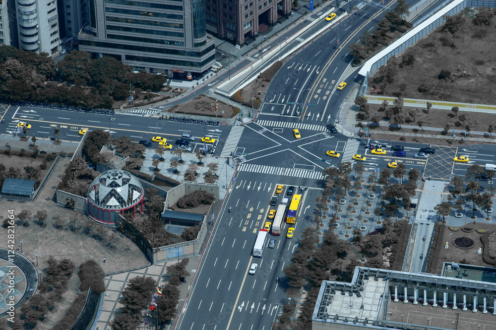 Obraz premium 台北101からの街並み