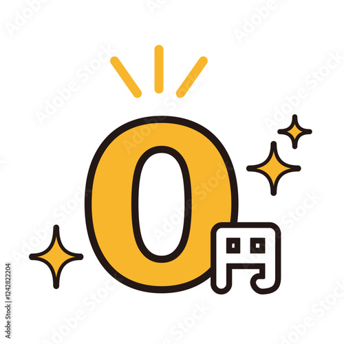 キラキラ輝く0円の文字のイメージ