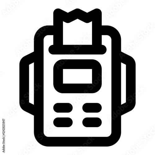 payment machine icon for illustration