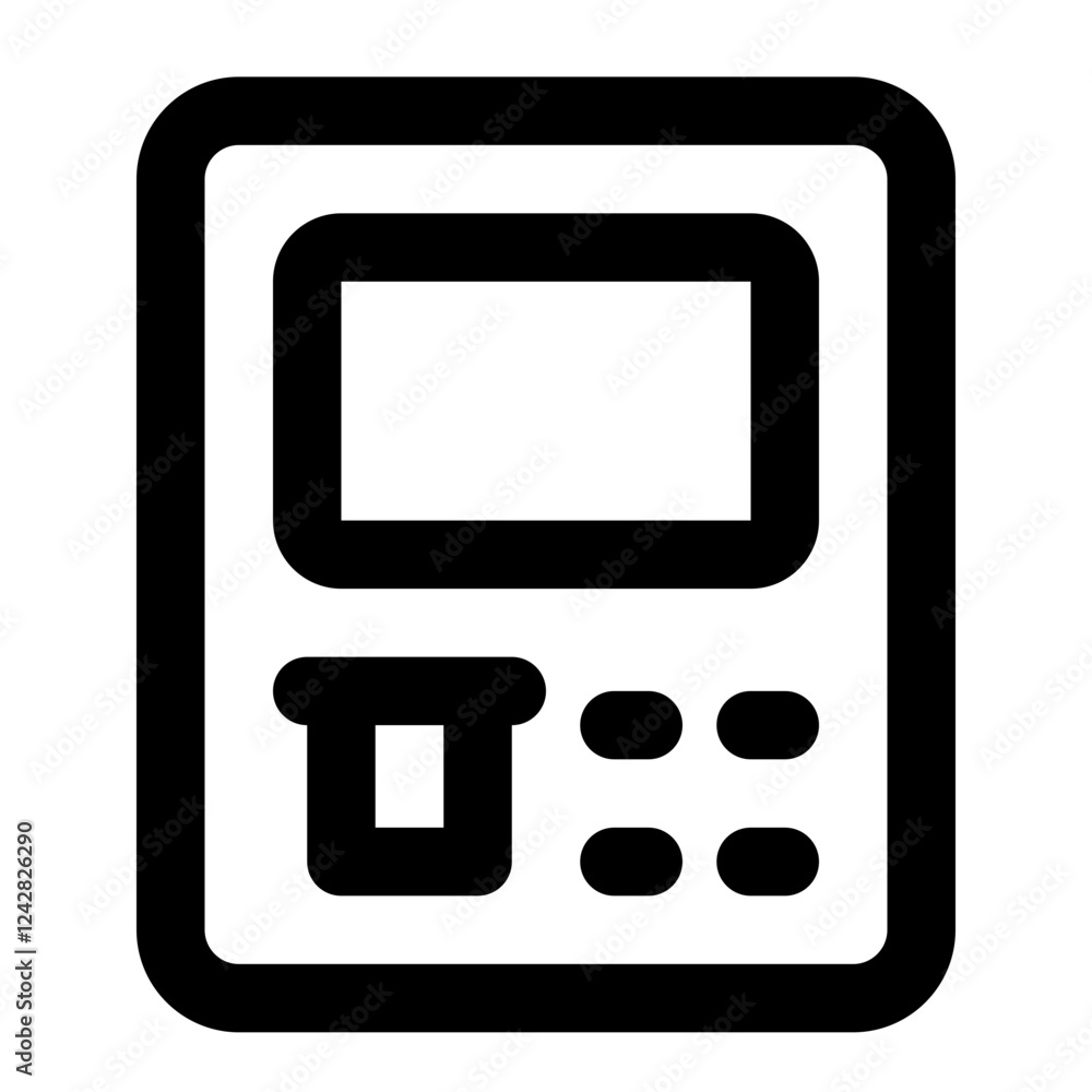 atm icon for illustration atm icon for illustration