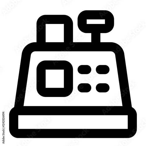 cashier machine icon for illustration