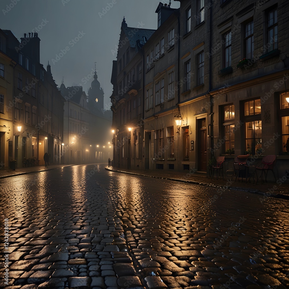 Fototapeta premium evening in the city