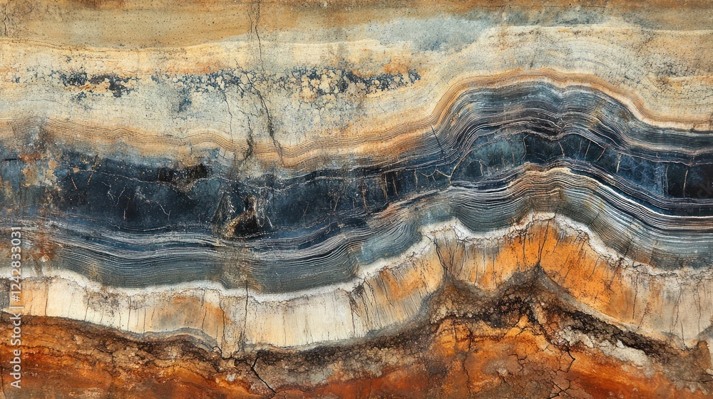Naklejka premium Abstract Earth Tones Layered Texture