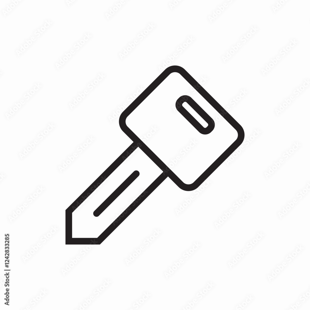 House key access icon vector sign House key access icon vector sign