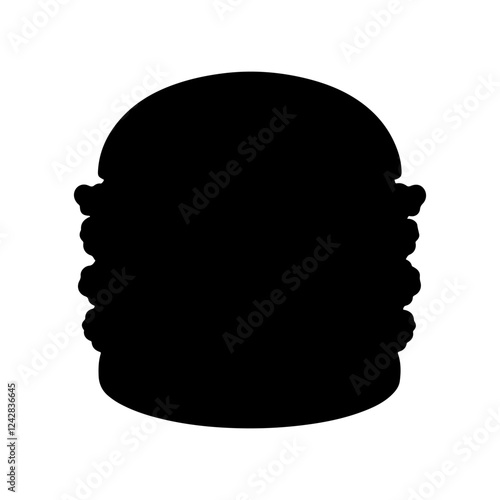 Adobe IllustraZinger burger silhouette vector icon sign symbol illustration design.tor Artwork