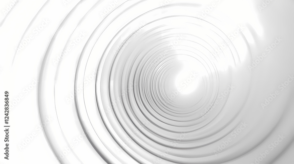 Fototapeta premium Spiraling white patterns create a sense of depth and tranquility in design. Generative AI