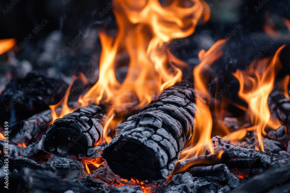 Raging Wildfire Engulfs Forest in Flames Raging Wildfire Engulfs Forest in Flames