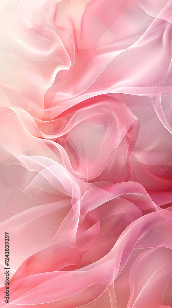 Fototapeta premium Red and blue curved line background