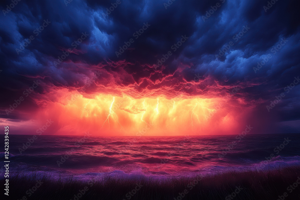 Dramatic Thunderclouds Signal an Approaching Storm Dramatic Thunderclouds Signal an Approaching Storm