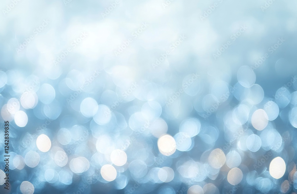 Blue bokeh lights background, winter scene, festive backdrop, website design Blue bokeh lights background, winter scene, festive backdrop, website design