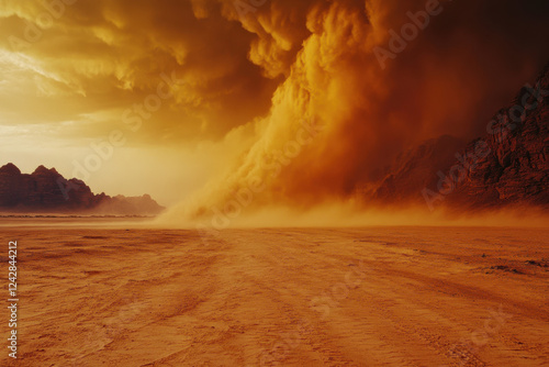 Wallpaper Mural Fierce Dust Storm Moves Rapidly Toward Populated Areas Torontodigital.ca