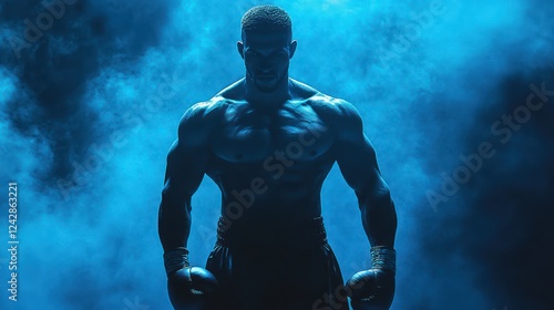 Wallpaper Mural The Unwavering Boxer: A Study in Strength and Determination Torontodigital.ca