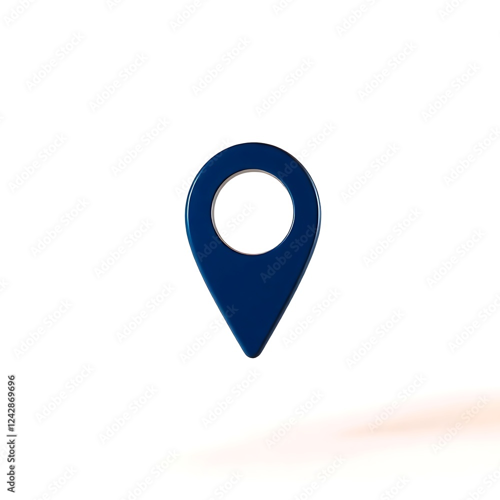 Dark Blue 3d Location Pin Icon Graphic Design Dark Blue 3d Location Pin Icon Graphic Design