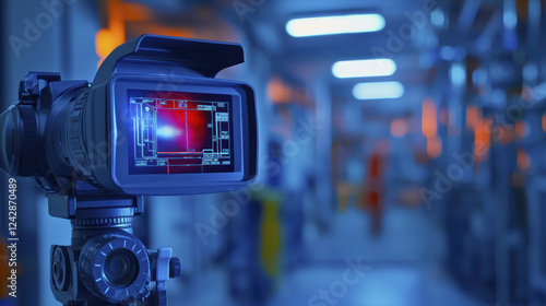 Wallpaper Mural Thermal imaging camera displaying heat map in industrial setting Torontodigital.ca