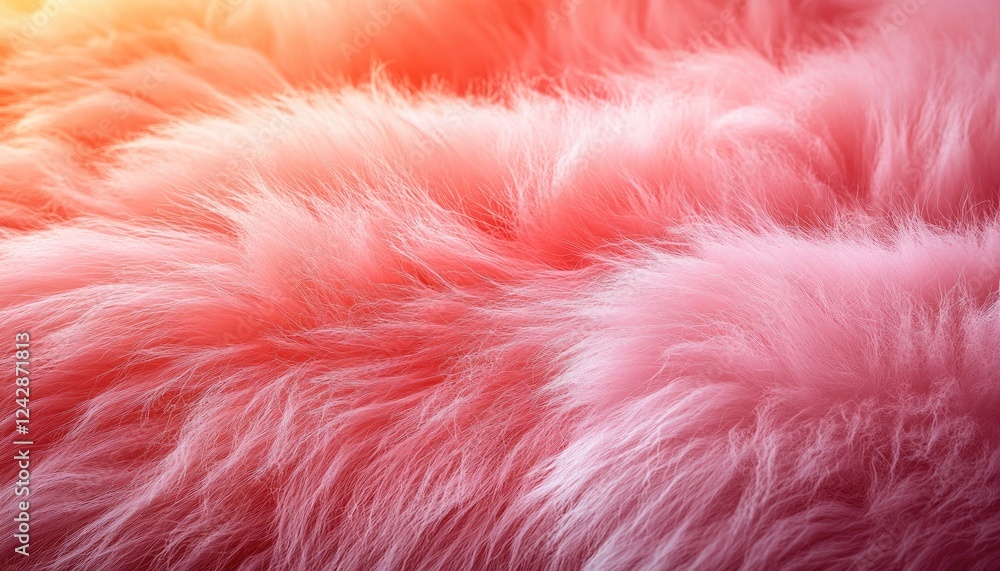 Pink Fur Texture Soft Fluffy Background Pink Fur Texture Soft Fluffy Background