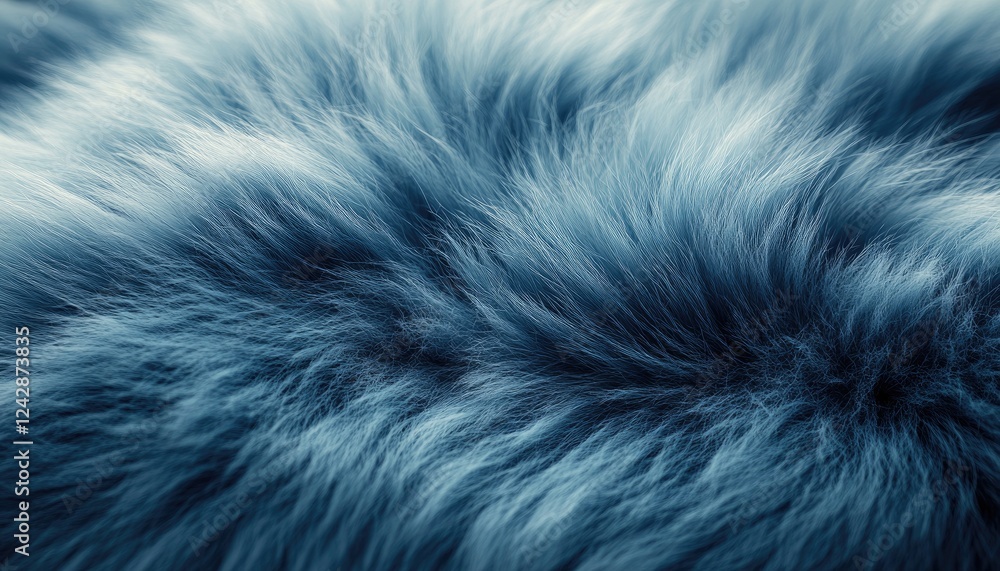 Blue Fur Texture Soft Fluffy Background Blue Fur Texture Soft Fluffy Background