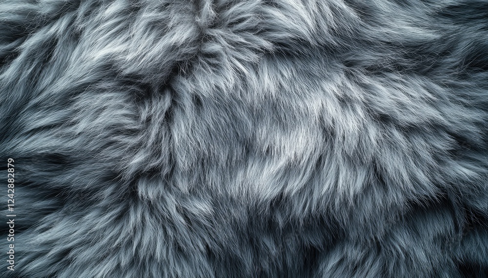 Gray Fur Texture Close Up Image Gray Fur Texture Close Up Image