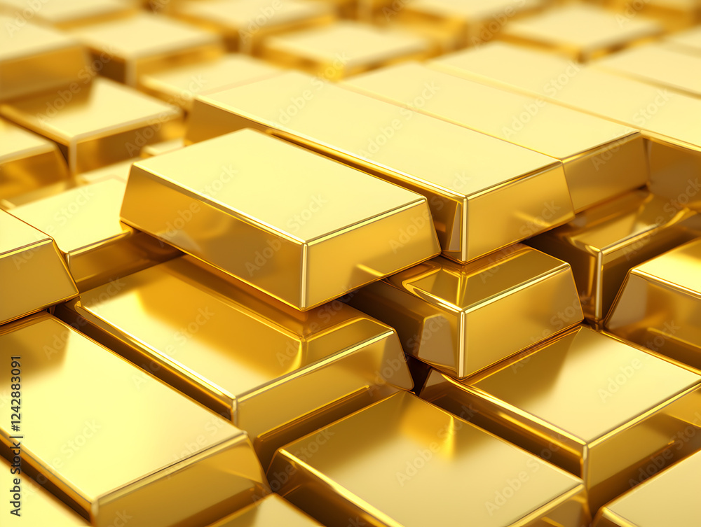 Golden Wealth and Investment Concept Golden Wealth and Investment Concept