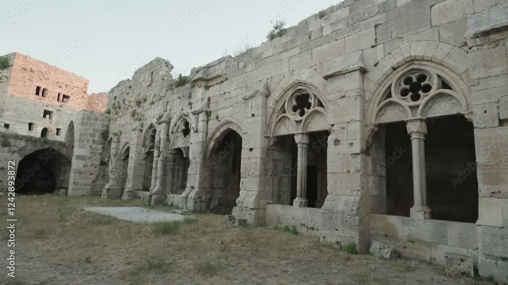 Interior of the Historic Krak des Chevaliers Castle in Al-Husn, Syria Interior of the Historic Krak des Chevaliers Castle in Al-Husn, Syria