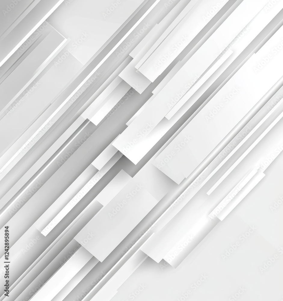 Modern White Digital Background with Clean Lines, Generative AI Modern White Digital Background with Clean Lines, Generative AI