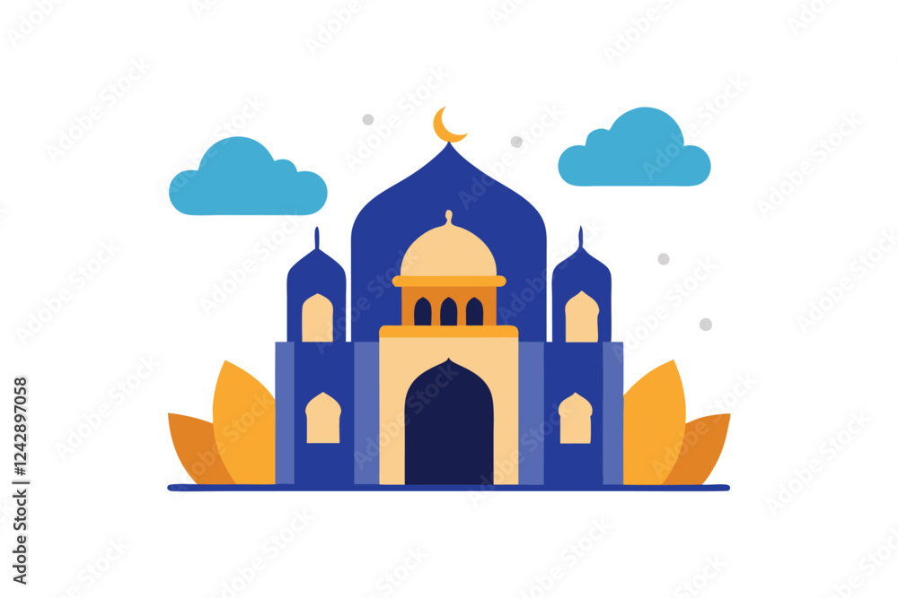 Flat Eid al-Fitr Celebration Vector Design Flat Eid al-Fitr Celebration Vector Design