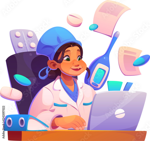 Doctor with Laptop