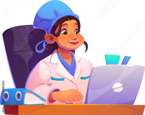 Doctor with Laptop